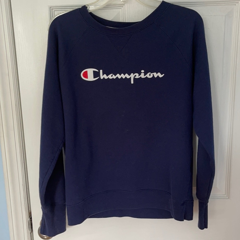 Blue Champion Crew Neck Sweatshirt
